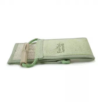 MARTINI SPA luffa y bambú rayas bambú - estropajo exfoliante natural con textura por ambas caras