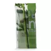 MARTINI SPA tiras de luffa y bambú Bambú – tira de baño exfoliante natural con textura de doble cara