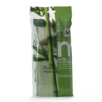 MARTINI SPA luffa y bambú rayas bambú - estropajo exfoliante natural con textura por ambas caras