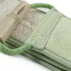 MARTINI SPA tiras de luffa y bambú Bambú – tira de baño exfoliante natural con textura de doble cara