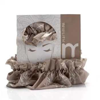 MARTINI SPA gorro de ducha Natural - PEVA impermeable reutilizable protector de cabello
