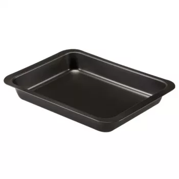 Guardini Gardenia Molde rectangular para horno 22 x 28 x 4,7 cm Revestimiento antiadherente Acero al carbono Negro