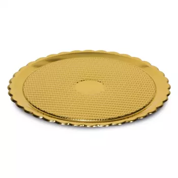 GUARDINI Easy Bake Bandejas de plástico dorado, pack de 2 Ø28cm