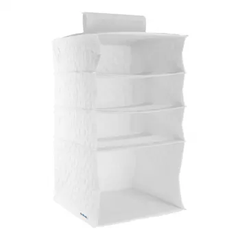 ORDINETT Organizador colgante con 4 estantes 30x30x50cm Algodón