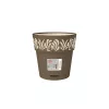 STEFANPLAST Gaia Flower Pot with Tray Ø20x19cm Brown