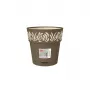 STEFANPLAST Gaia maceta con plato Ø20x19cm marrón
