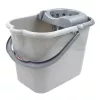 SAUBER Cubo ovalado 15L con escurridor de botón a presión