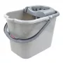 SAUBER Cubo ovalado 15L con escurridor de botón a presión
