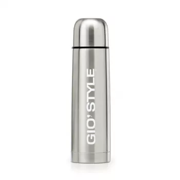 GIOSTYLE Thermos Plata 1L Botella isotérmica de acero inoxidable al vacío