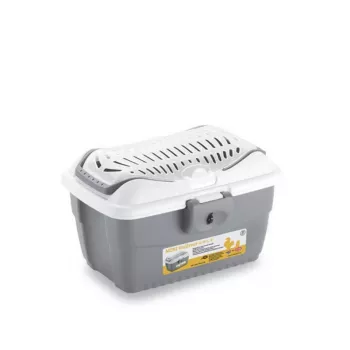 STEFANPLAST Transportín Mini Gulliver 40x30x24cm Blanco/Gris