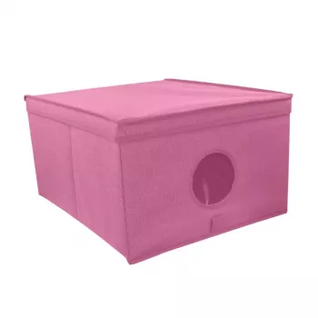 ORDINETT Caja plegable L 50x40x25cm Estampado floral
