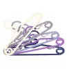 ORDINETT Cupid Percha de plástico pack de 5, colores surtidos, 42 x 21 cm, fina con barra para pantalones