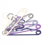 ORDINETT Cupid Percha de plástico pack de 5, colores surtidos, 42 x 21 cm, fina con barra para pantalones