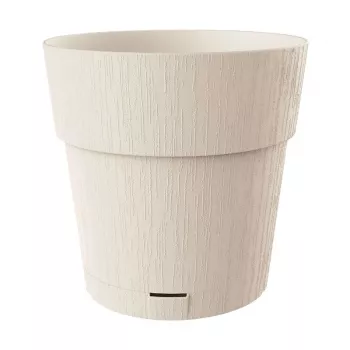 STEFANPLAST Maceta Ethica con plato Ø40x39cm Blanco
