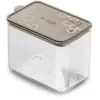 GIOSTYLE Comedero rectangular para mascotas M 1,2L Gris-Marrón