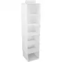 ORDINETT Organizador colgante con 6 estantes 30x30x120cm Algodón Gris