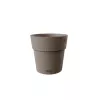 STEFANPLAST Maceta Ethica con plato Ø20x19cm Marrón