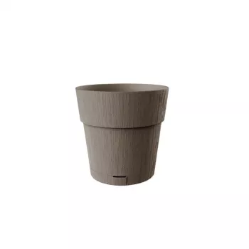 STEFANPLAST Maceta Ethica con plato Ø20x19cm Marrón
