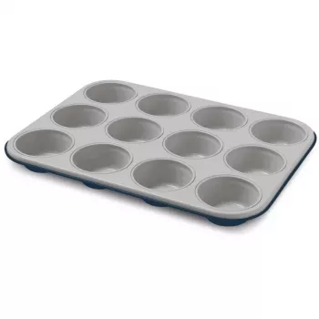 GUARDINI XBake Molde para muffins de 12 cavidades 27 x 35 x 3 cm Antracita Antiadherente