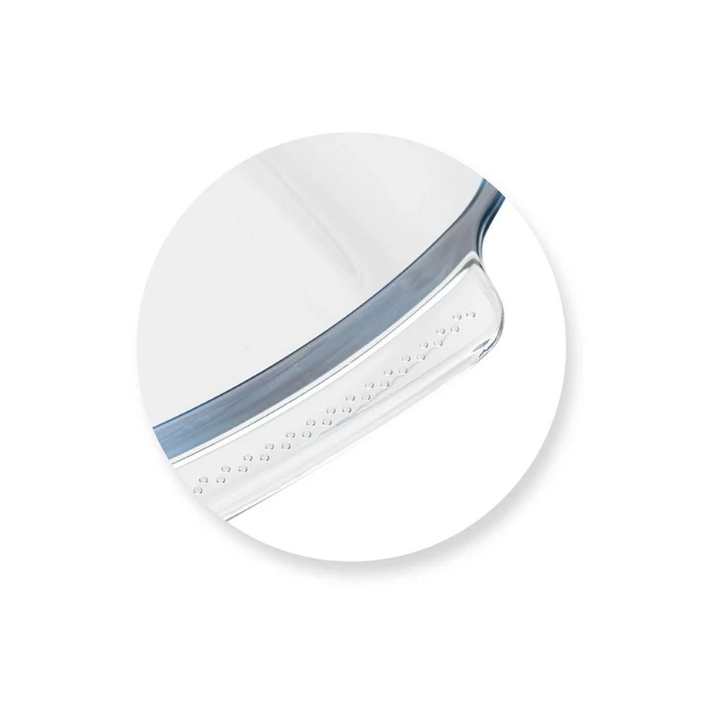 GUARDINI Fuente de vidrio rectangular de borosilicato 38x25,5x7 cm / 3,8 L