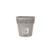 STEFANPLAST Maceta Gaia con plato Ø20x19cm Gris claro