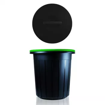 GIOSTYLE Eco Solution Papelera 25L Gris oscuro/Verde