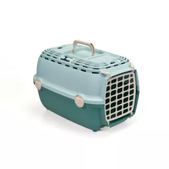 STEFANPLAST Transportín Horizon 1 con puerta de plástico 48x32x30 cm Verde claro/Verde