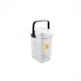 STEFANPLAST Contenedor para comida de mascotas 2,5 kg 7 L 23x19x31 cm, Transparente/Blanco