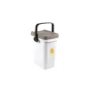 STEFANPLAST Recipiente para almacenar comida para mascotas 7L Blanco/Gris claro