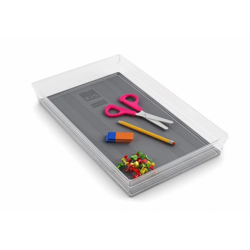 KIS Caja Sistemo Organizer 9 39 x 24 x 5 cm Transparente/Gris claro