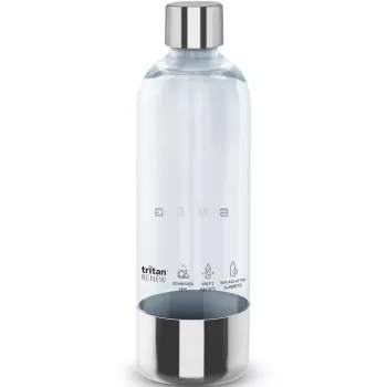 SMEG SKSB01 Botella de repuesto para máquina de soda SKC01, 1 litro, plástico PET, Transparente