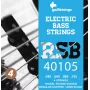 Galli RSB40105 cuerdas para bajo - juego de 4 cuerdas, acero inoxidable, entorchadas redondas, .040-.105, escala larga