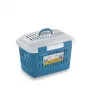 STEFANPLAST Transportín Midi Gulliver 45x33x33cm Blanco/Azul