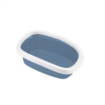 STEFANPLAST Sprint 10 Arenero abierto para gatos 43x31x14 cm Azul/Blanco