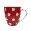 ASI COLLECTION Taza Dots 513 ml roja con puntos blancos