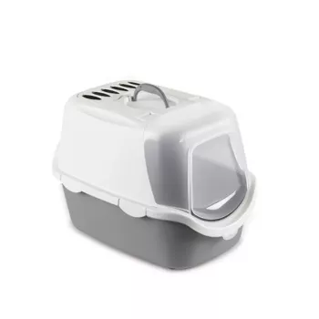 STEFANPLAST Cathy Arenero con cubierta Easy Clean 56x40x40cm blanco/gris