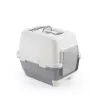 STEFANPLAST Cathy Clever & Smart Arenero con cubierta, blanco/gris, 58x45x48 cm