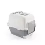 STEFANPLAST Cathy Clever & Smart Arenero con cubierta, blanco/gris, 58x45x48 cm