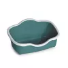 STEFANPLAST Arenero Tres Chic abierto 56x38,5x26 cm blanco/verde