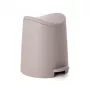 TATAY Cubo de basura con pedal para baño 3L Standard marrón
