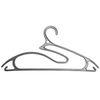 ORDINETT Perchas 5 piezas plástico colección 5-in-1 42 cm plata