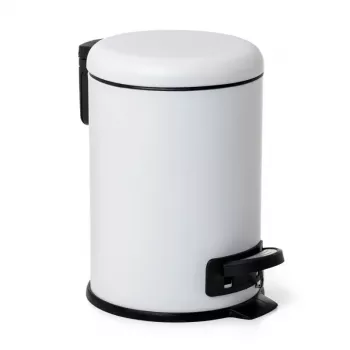 TATAY Cubo con pedal 3L Nordic acero inoxidable/blanco