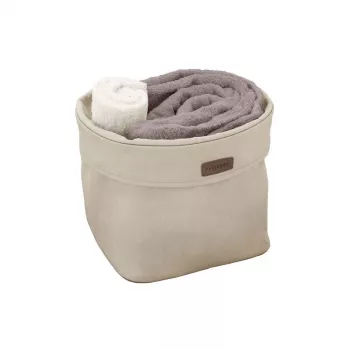 ORDINETT Caja de tela L 28x28x23cm Ego ecru