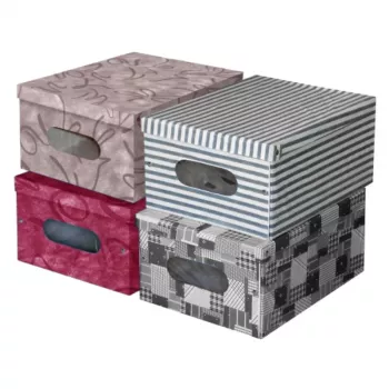 ORDINETT Caja plegable de vinilo 50x40x25cm Marilyn Box surtida