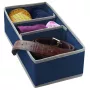 ORDINETT Caja con compartimentos M 30,5 x 15,5 x 10 cm, azul