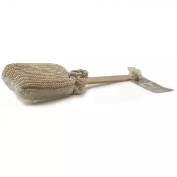 MARTINI SPA Cepillo de sisal tonificante natural - Cepillo en seco para el cuerpo con mango de madera de haya