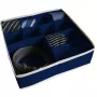 ORDINETT Caja con compartimentos L 30,5x30,5x10 cm azul