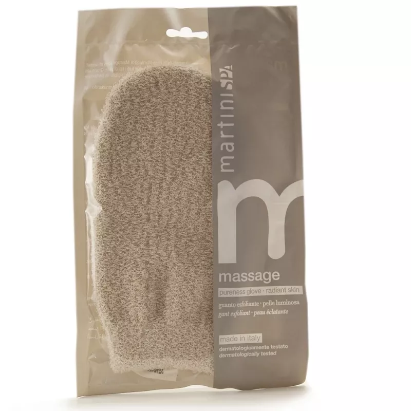 Martini Spa Guante de cedro hilado natural - Guante para tratamiento y pulido de madera