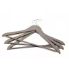 ORDINETT perchas de madera juego de 3 piezas, 44,5 cm, colores surtidos (negro, azul, gris claro, blanco)