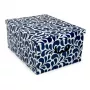 ORDINETT Caja de cartón 49x39x25cm Big Box Goccia surtido, azul/gris claro/burdeos